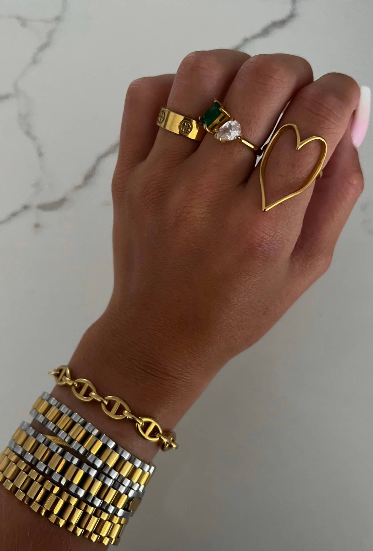 Gold Heart Ring | 7