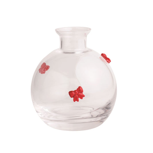 Christmas Glass Icon Bud Vase