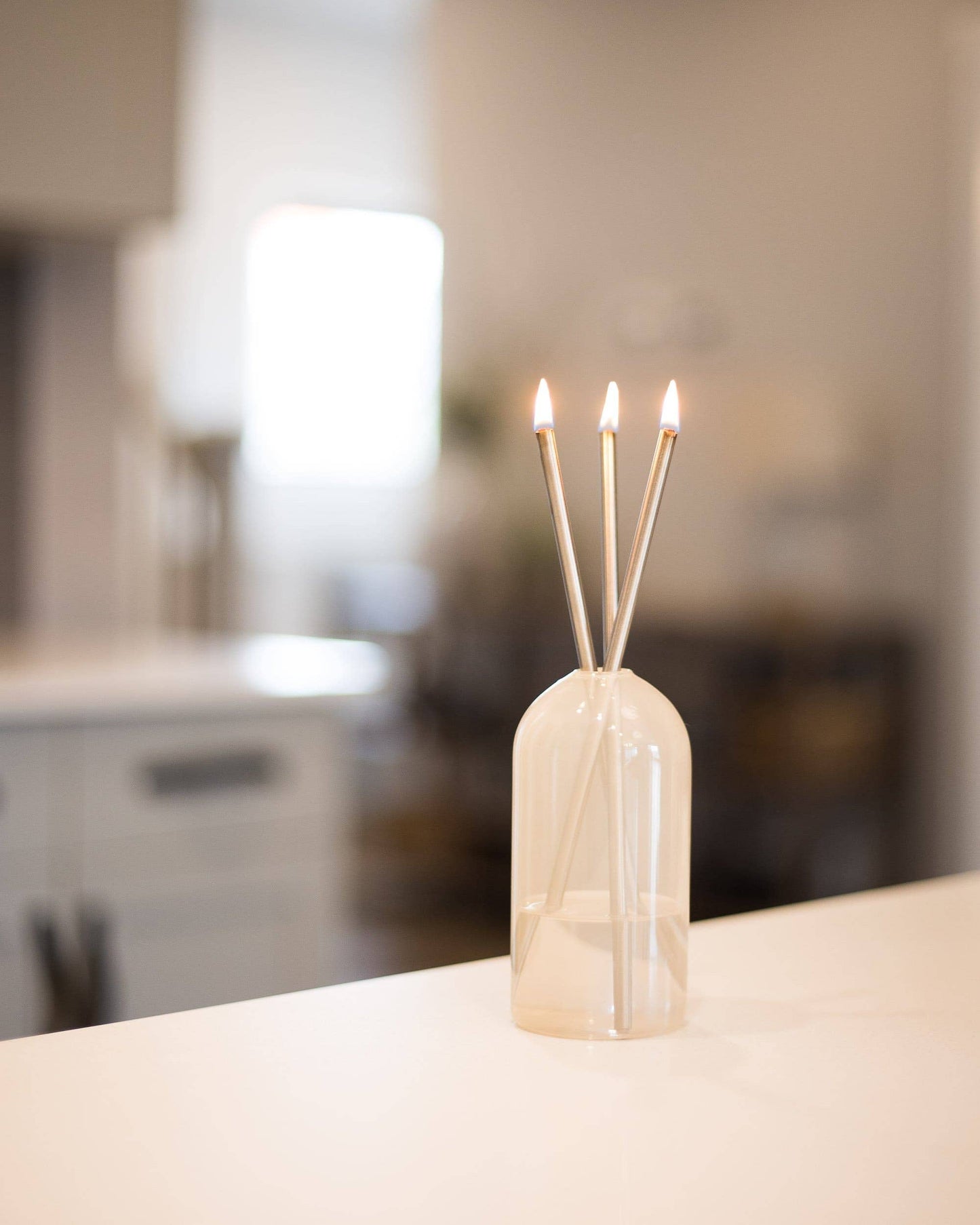 Silver Everlasting Candle