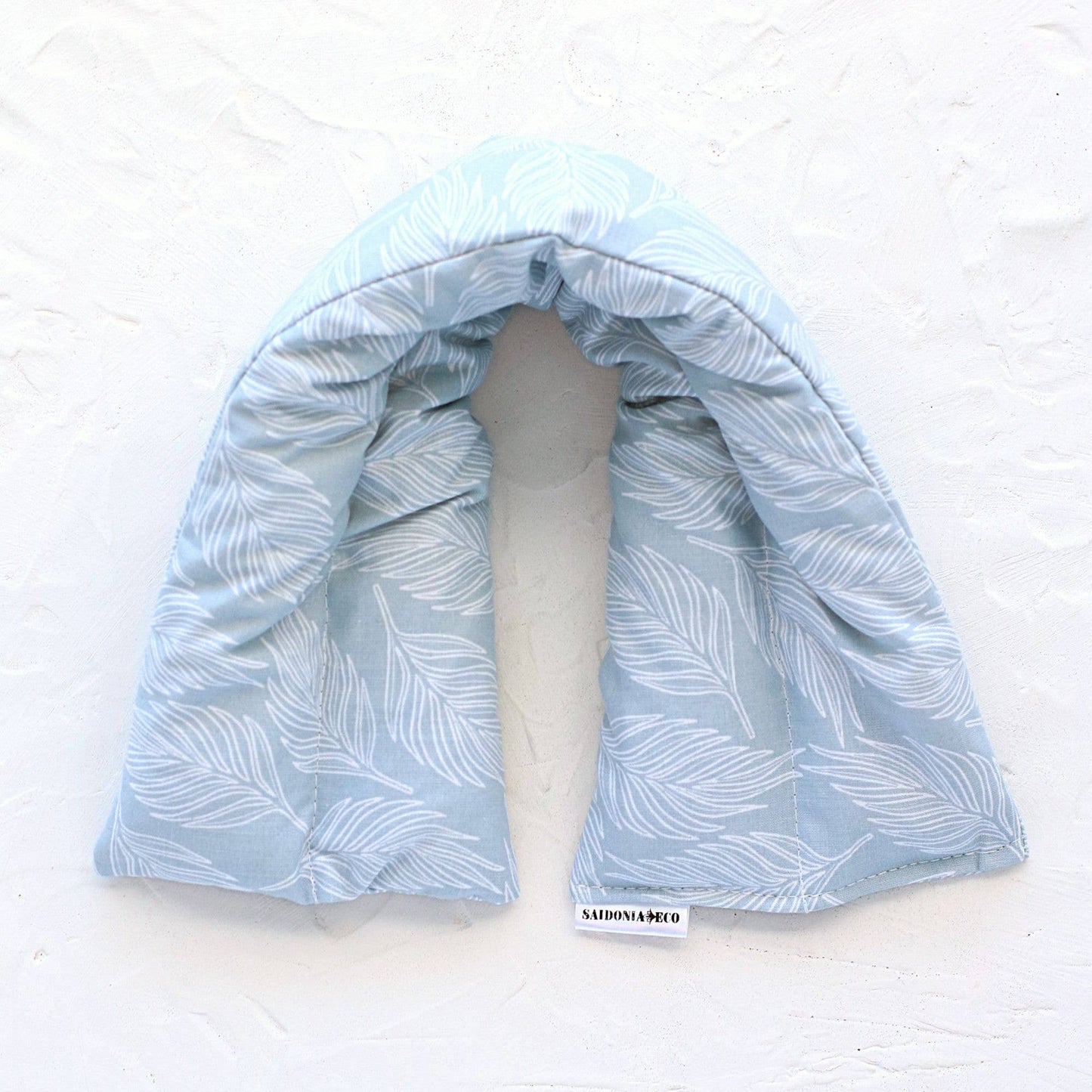 Heating Cooling Neck & Body Weighted Wrap | Powder Blue Foliage