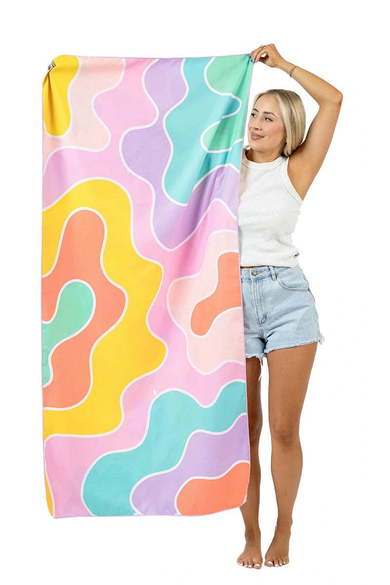 Groovy Flower Reversible Beach Towel