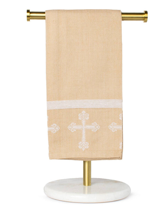 Cross Jacquard Hand Towel | Timber
