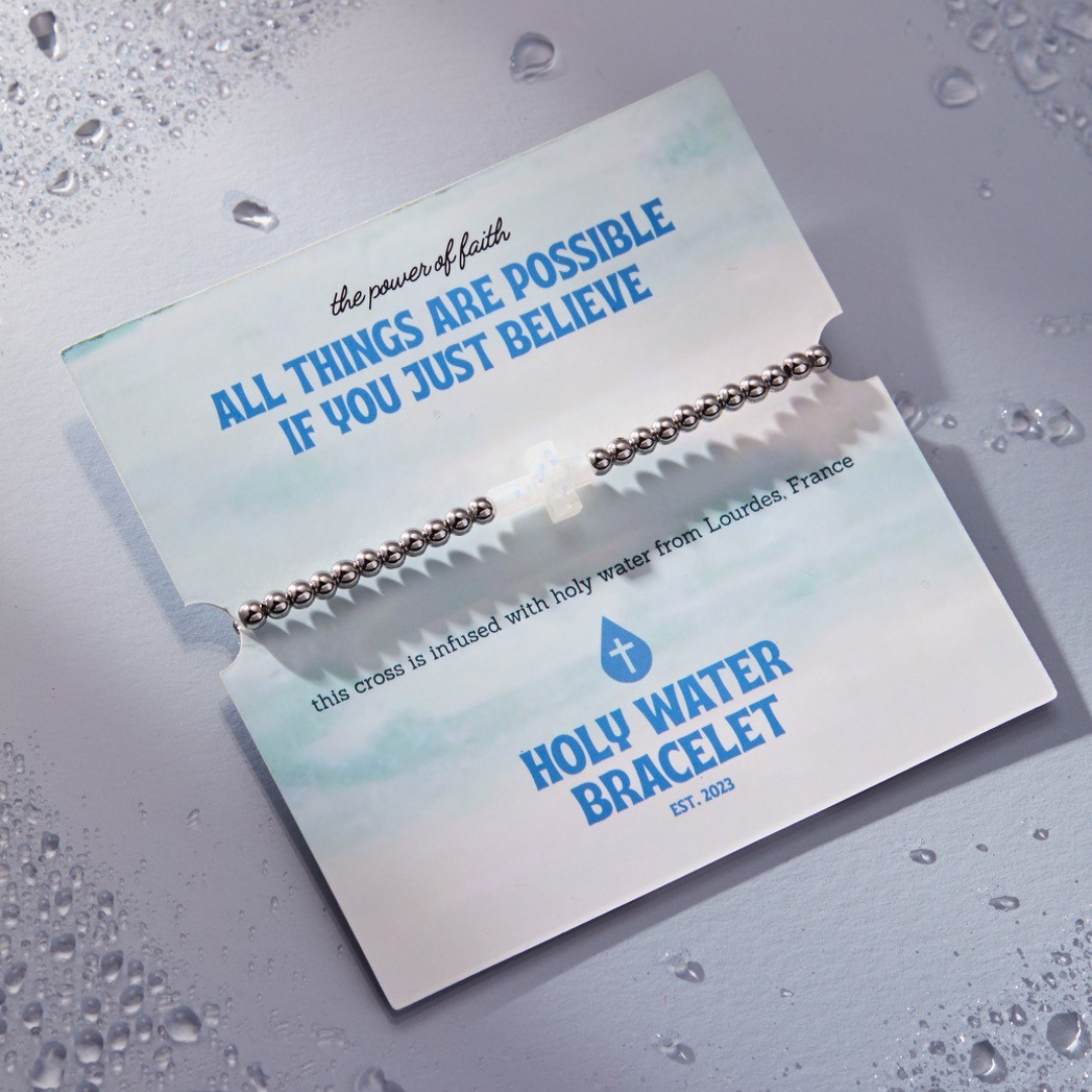 Holy Water Cross Bracelet | Stainless Steel