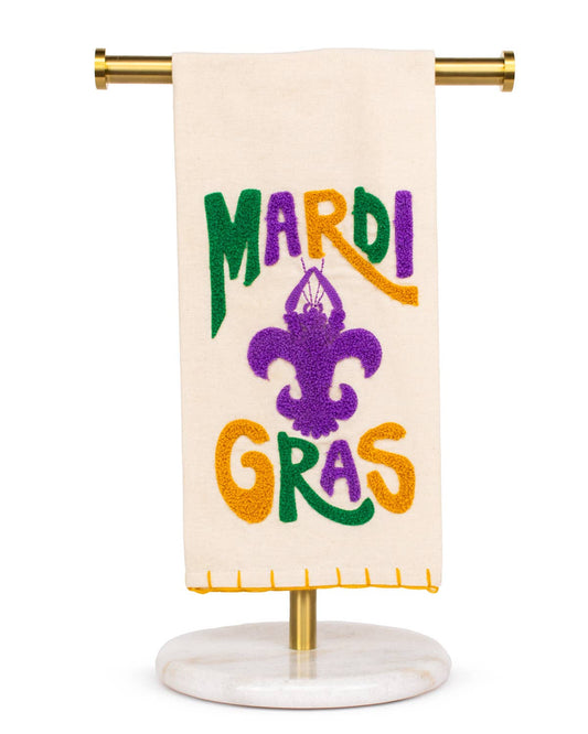 Mardi Gras Mud Bug Hand Towel