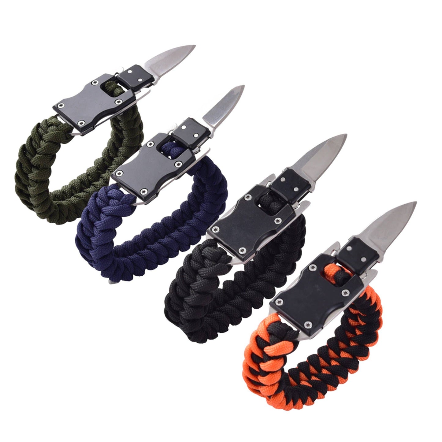 Paracord Survival Bracelet | Black