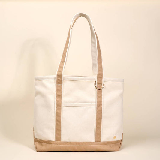 The Signature Canvas Tote Bag | Beige