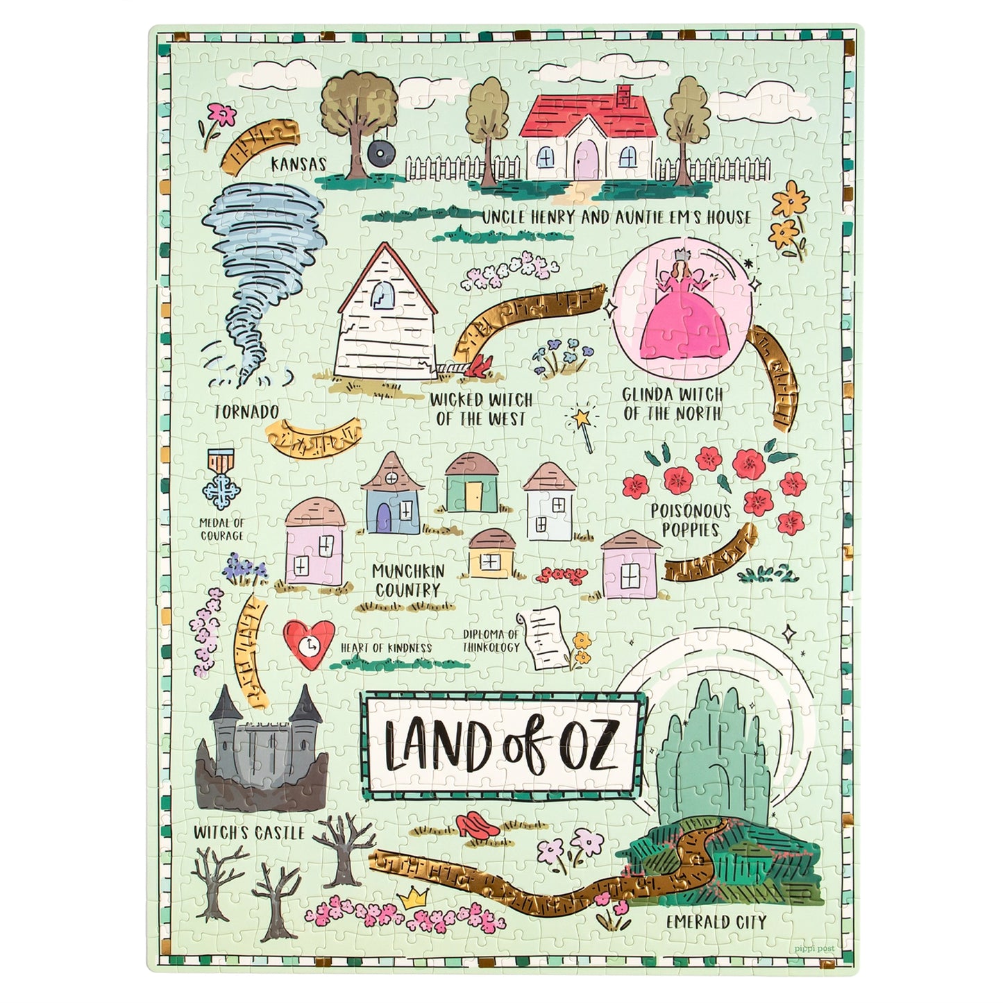 The Wizard of Oz Map Puzzle