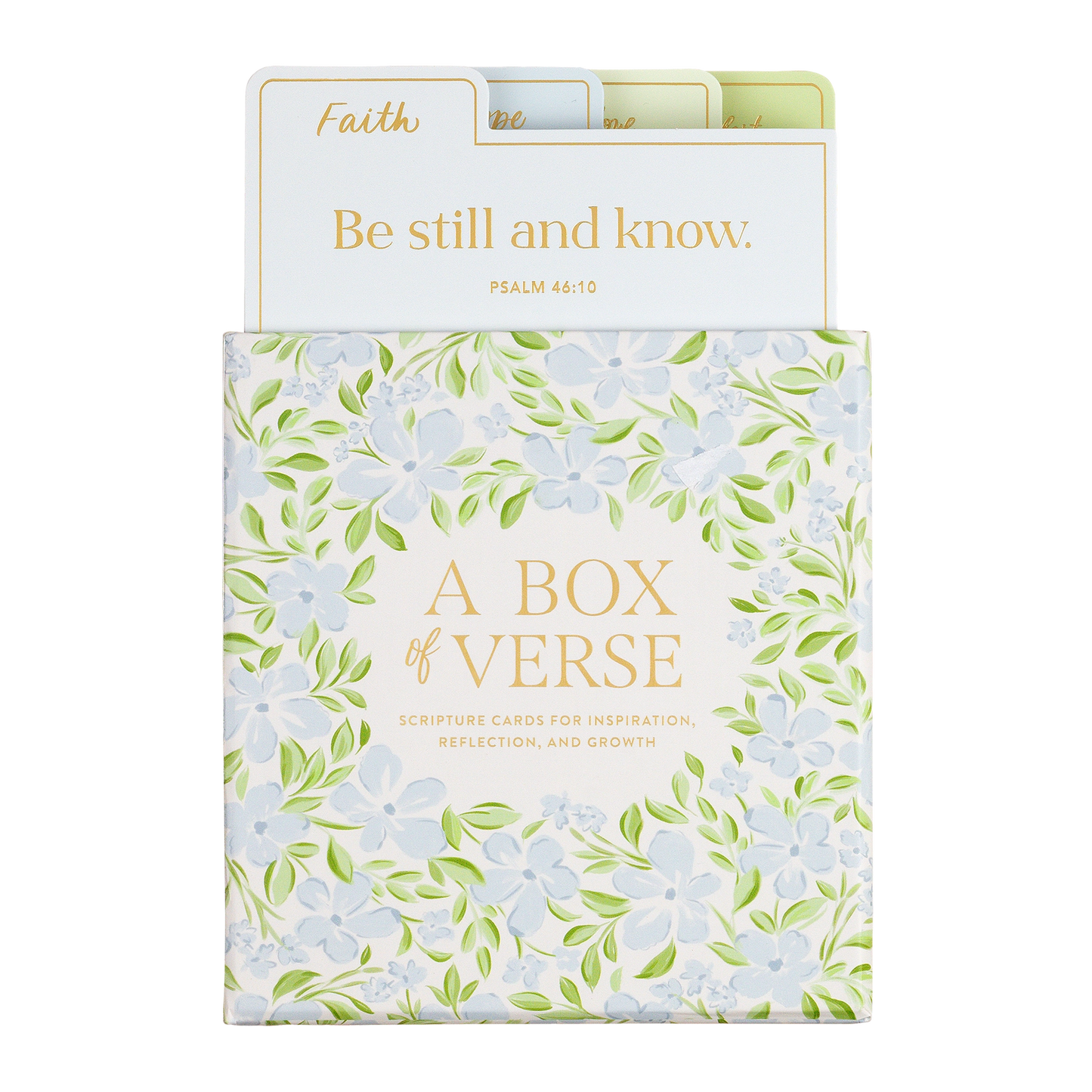 Box of Verses | Blue Green Floral