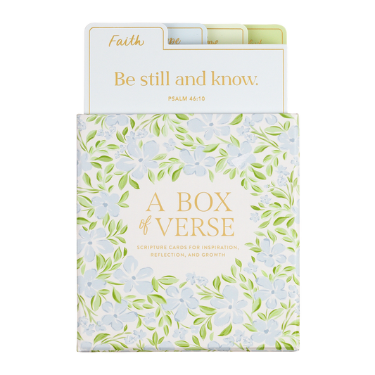 Box of Verses | Blue Green Floral