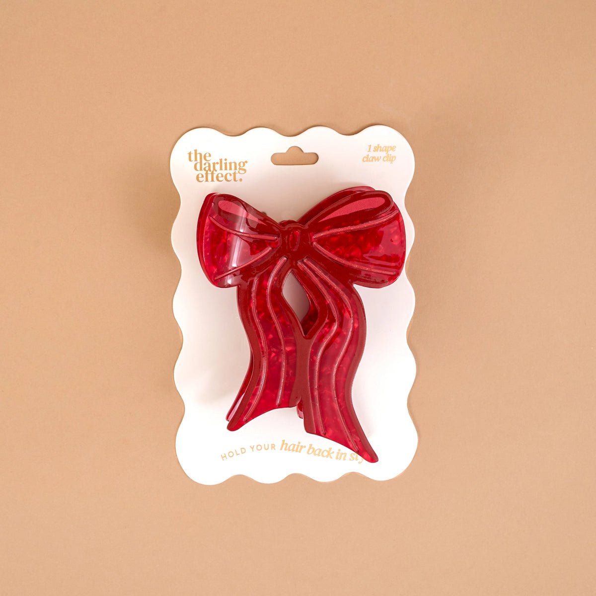 Shape Up Claw Clip | Red Bow