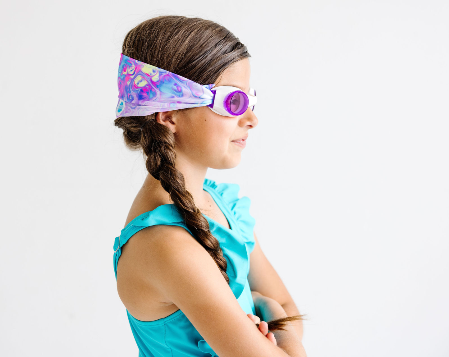 Splash Place Swim Goggles | Pastel Swirl