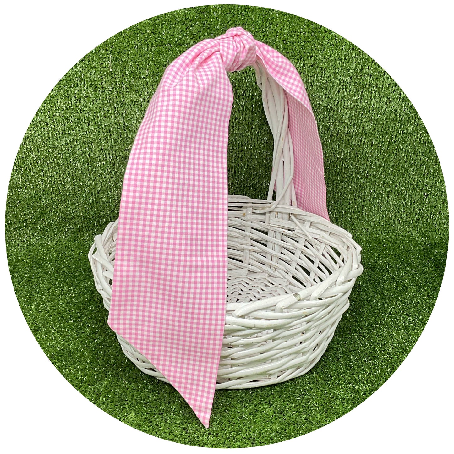 Chocolate Gingham Sash | 44”