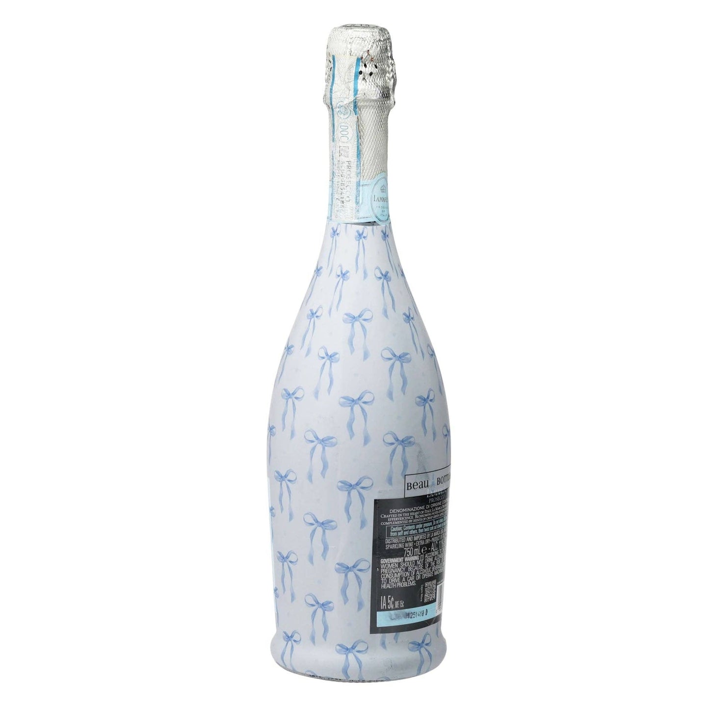 Beau Bottles Wrap | Grand-millenial Blue Bows