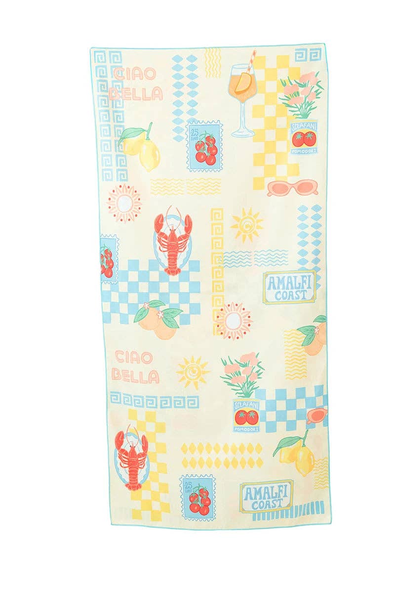 Italian Summer Reversible Beach Towel