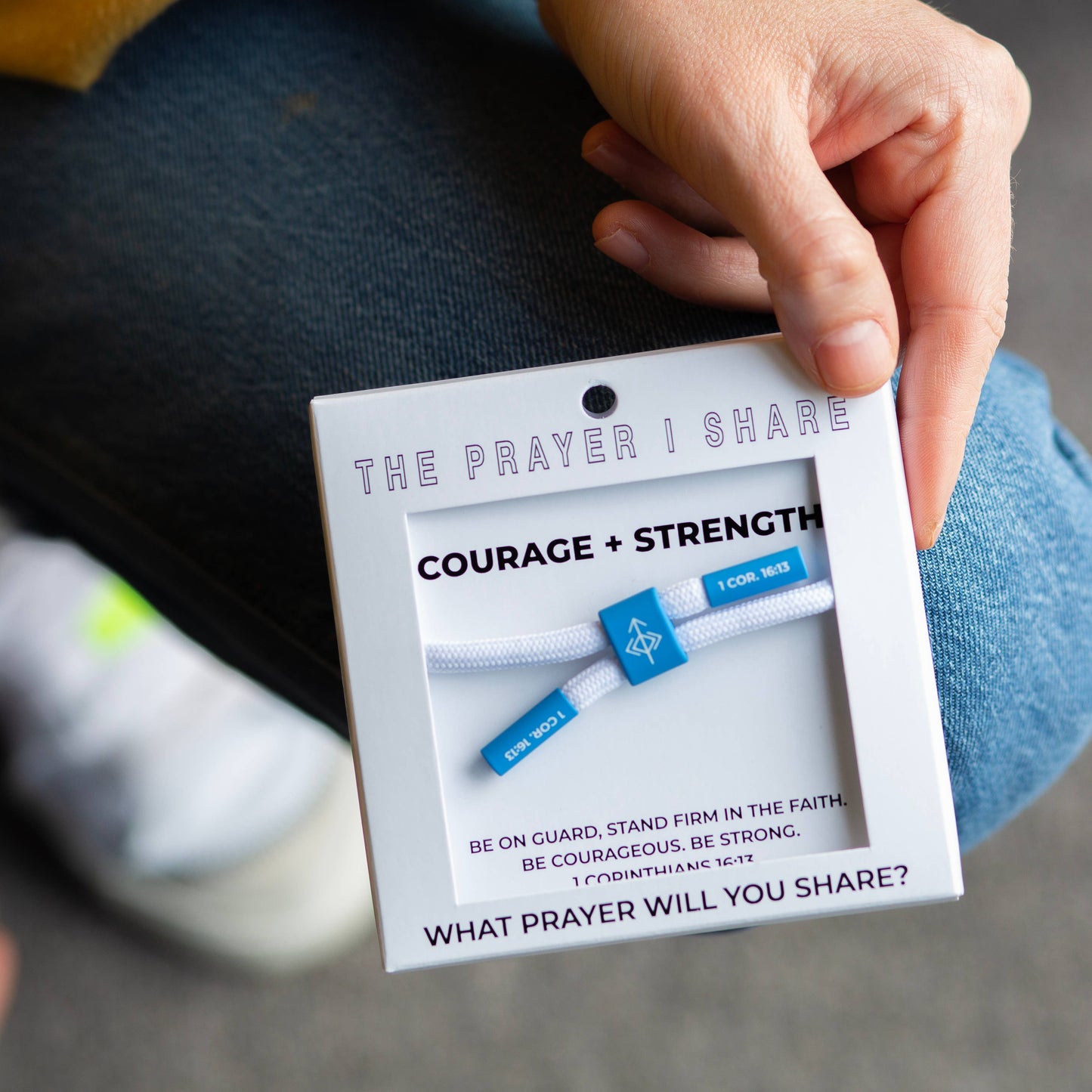 The Prayer I Share Cord Bracelet | COURAGE + STRENGTH