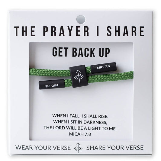 The Prayer I Share Cord Bracelet | GET BACK UP