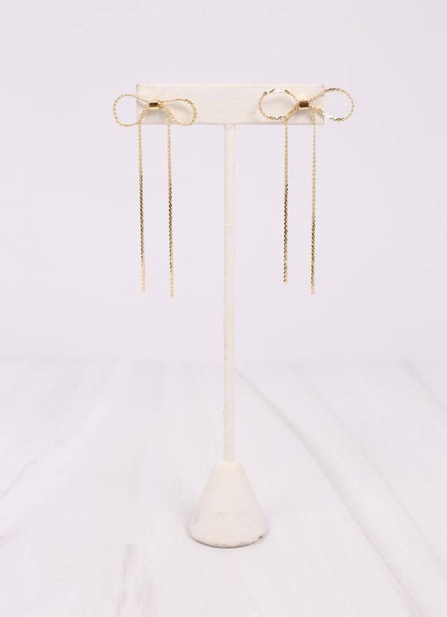 Beila Bow Earring | Gold