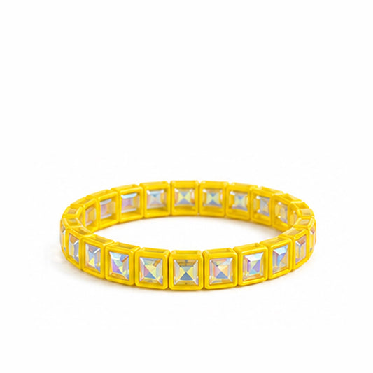 Yellow Rhinestone Bracelet