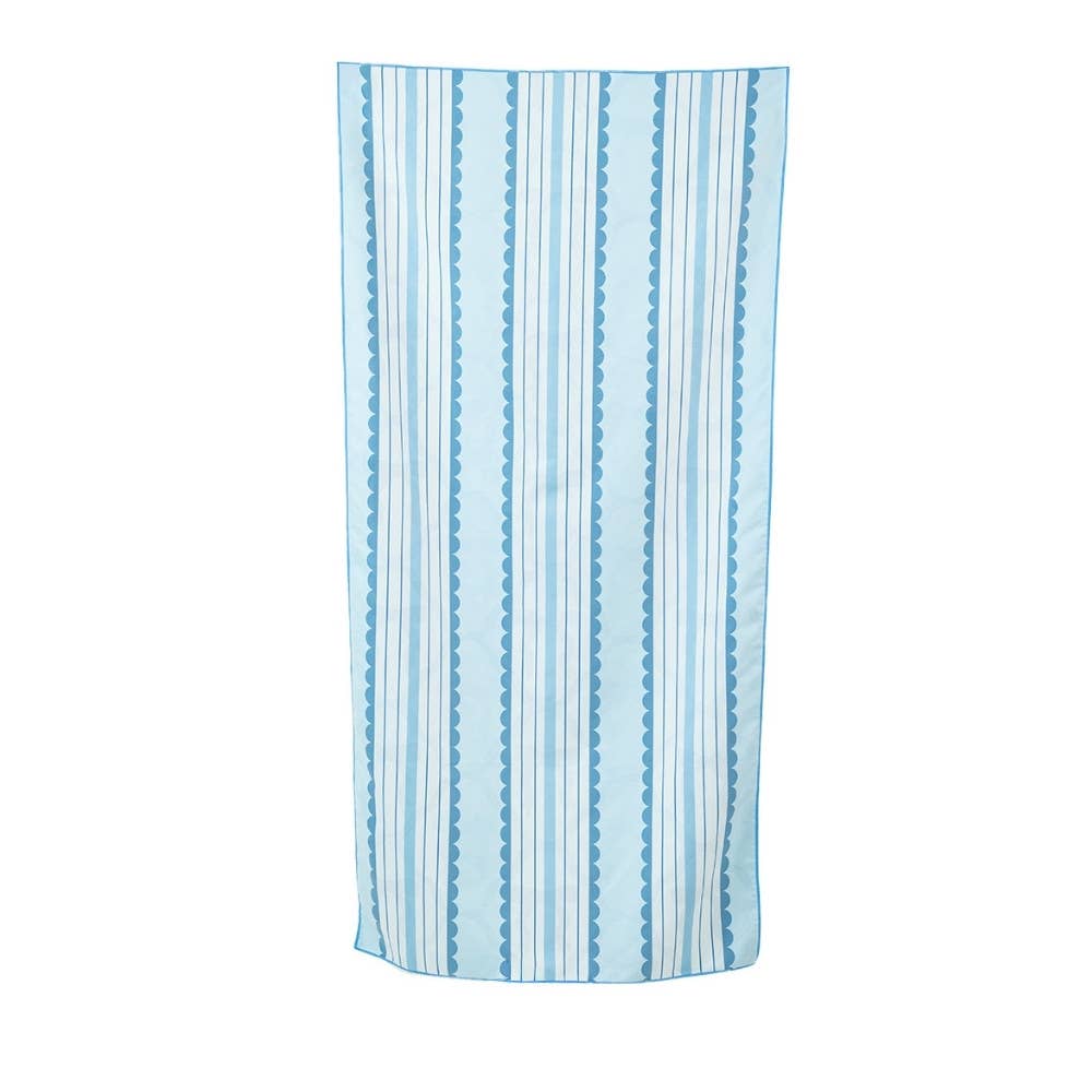 Light Blue Bow Reversible Towel