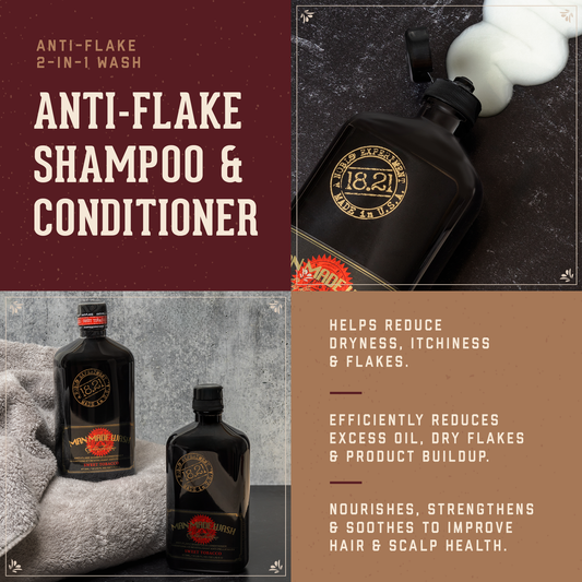 Anti Flake Shampoo & Conditioner | Sweet Tobacco