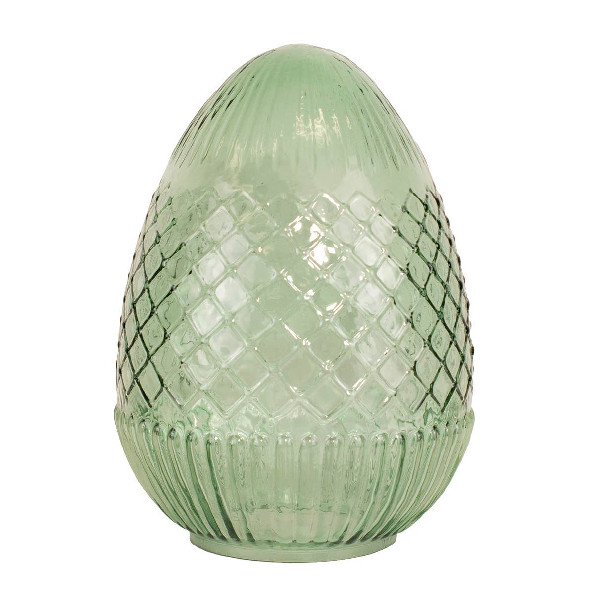 Annalise Glass Egg | Green 10"