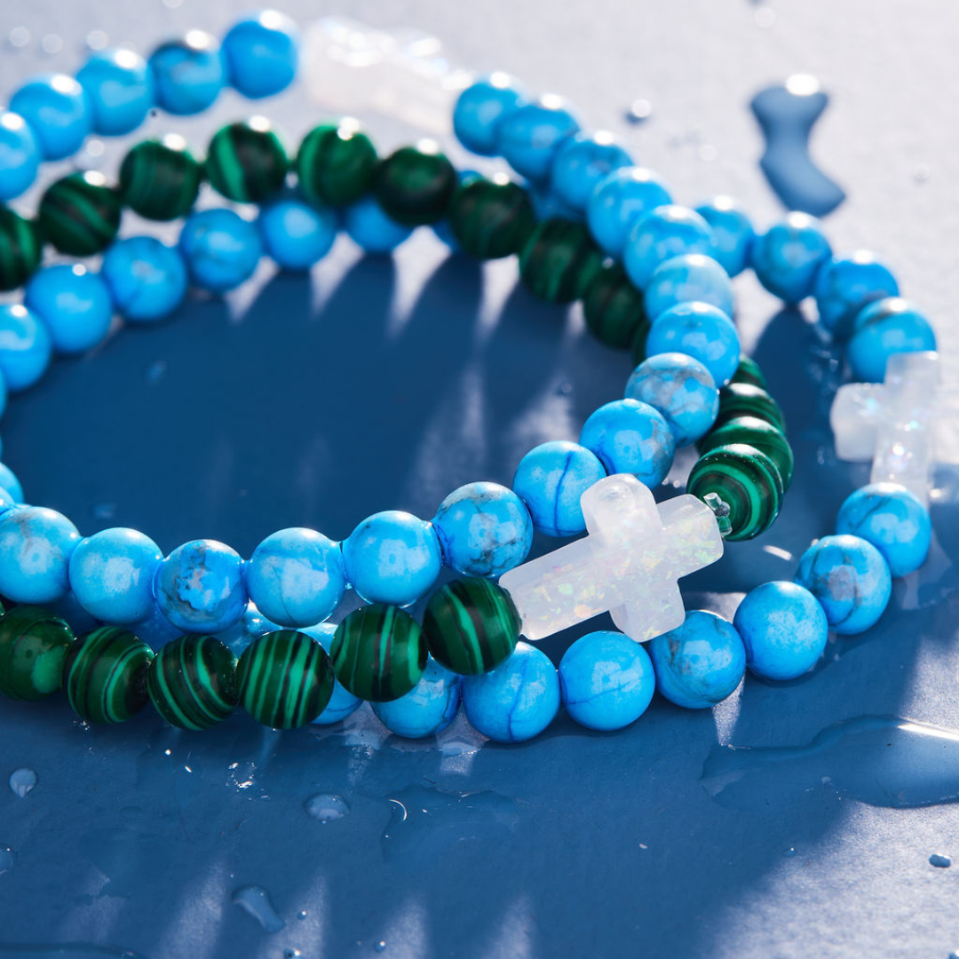 Holy Water Bracelet | Blue Howlite