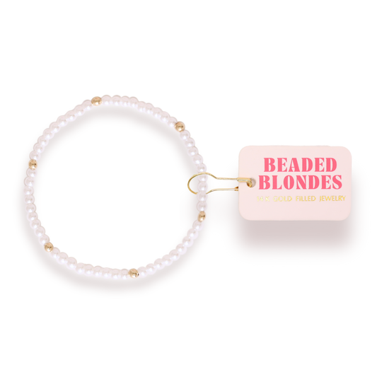 Lilly Pearl Bracelet in Gold | Standard 6.75"