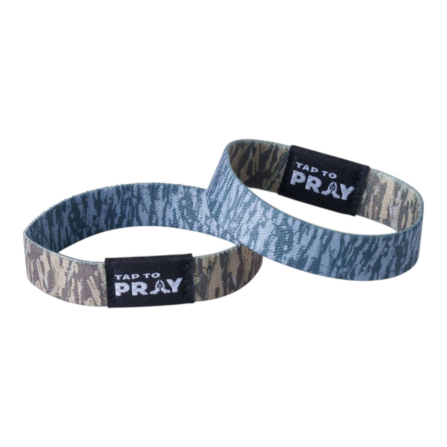 Tap To Pray® Wristband | Tree Bark Camo - XSmall