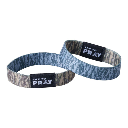 Tap To Pray® Wristband | Tree Bark Camo - Small