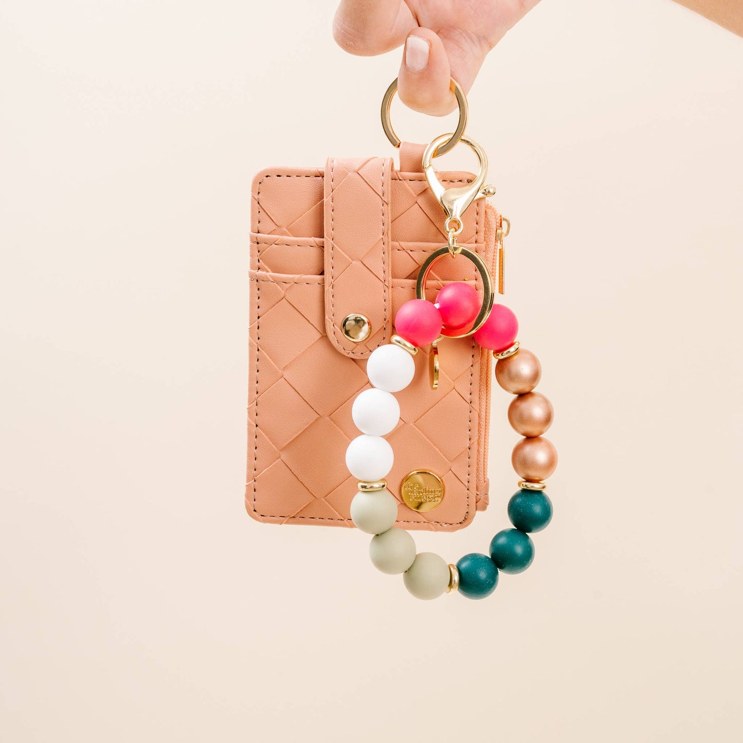 Keychain Wallet | Woven Rose