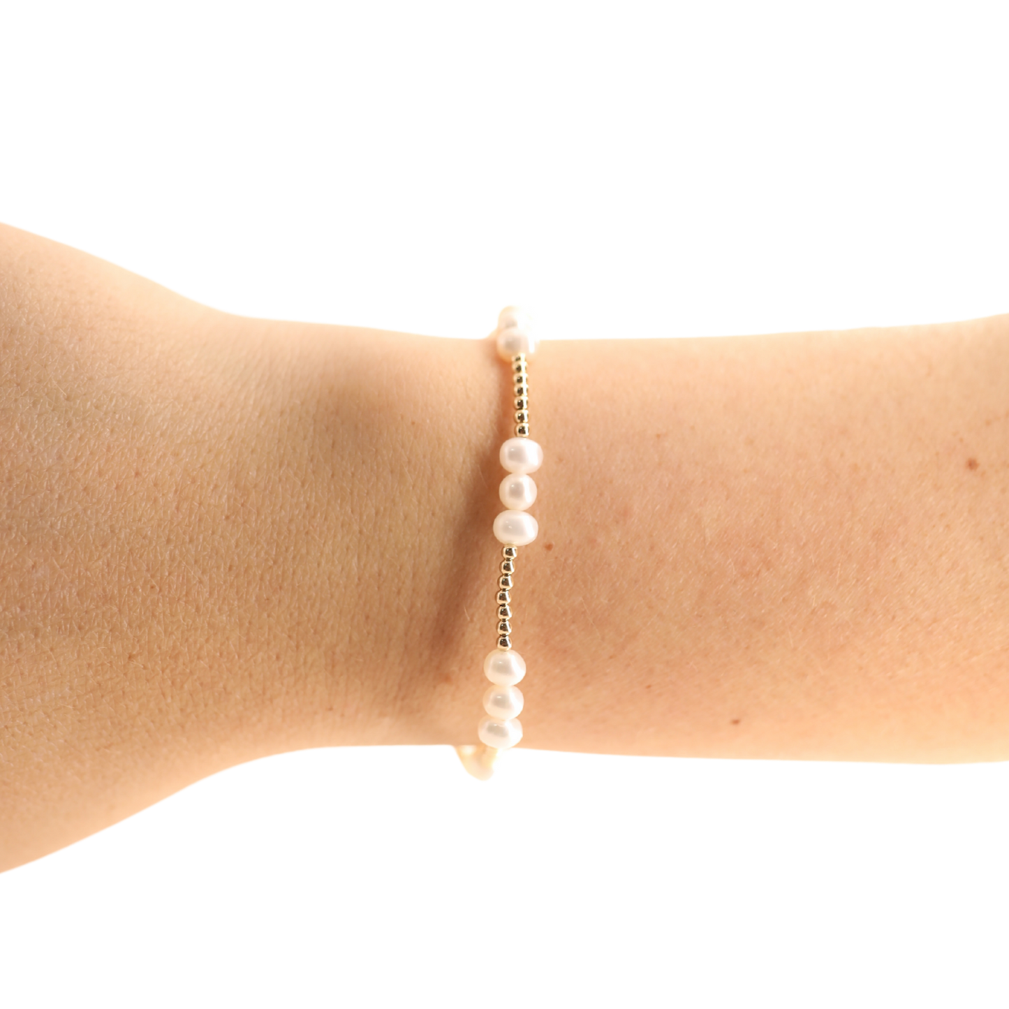 ILY Coastal Pearl Bracelet in Gold | Petite 6.25"