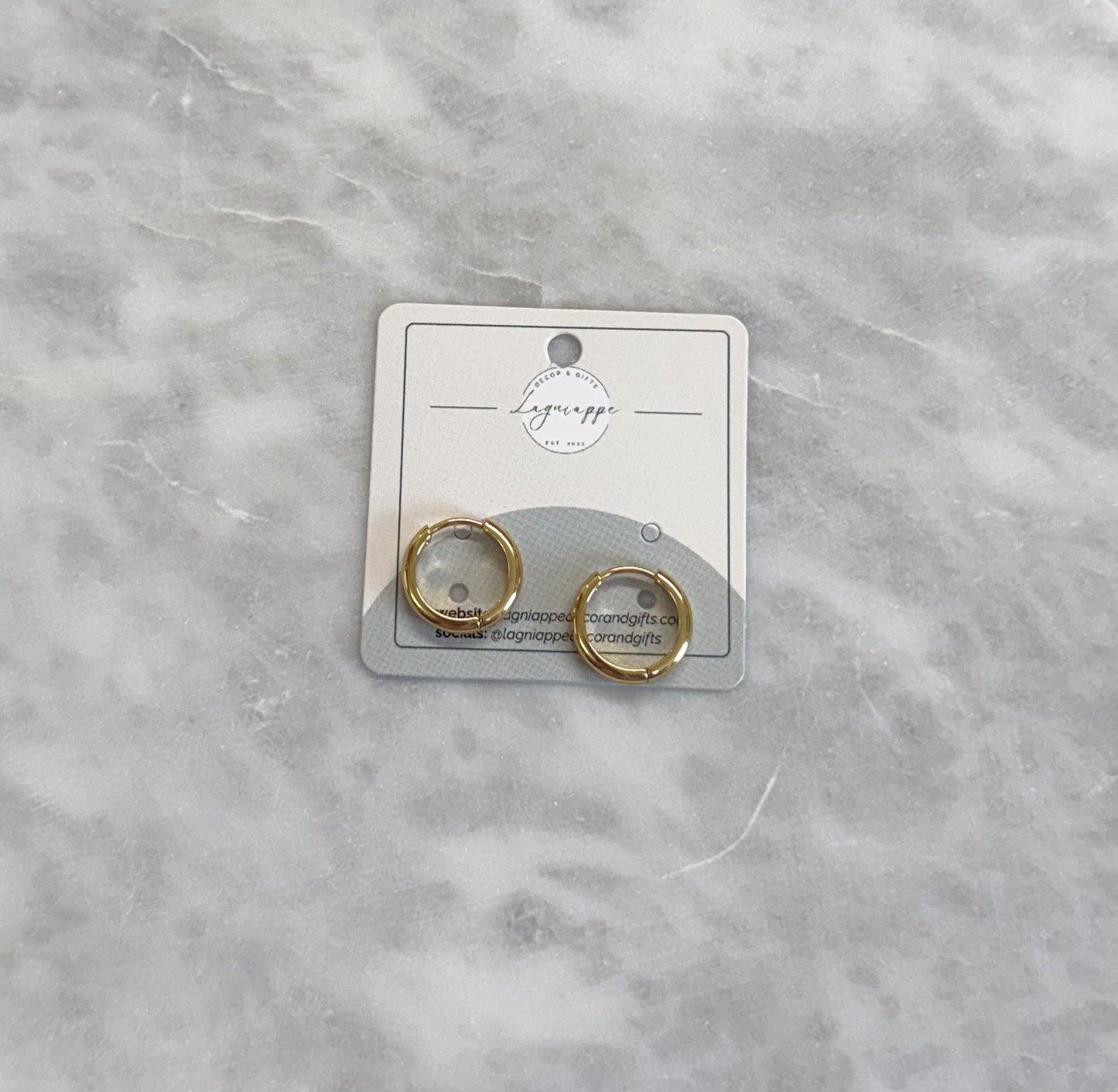 Stainless Steel Hoops | Gold