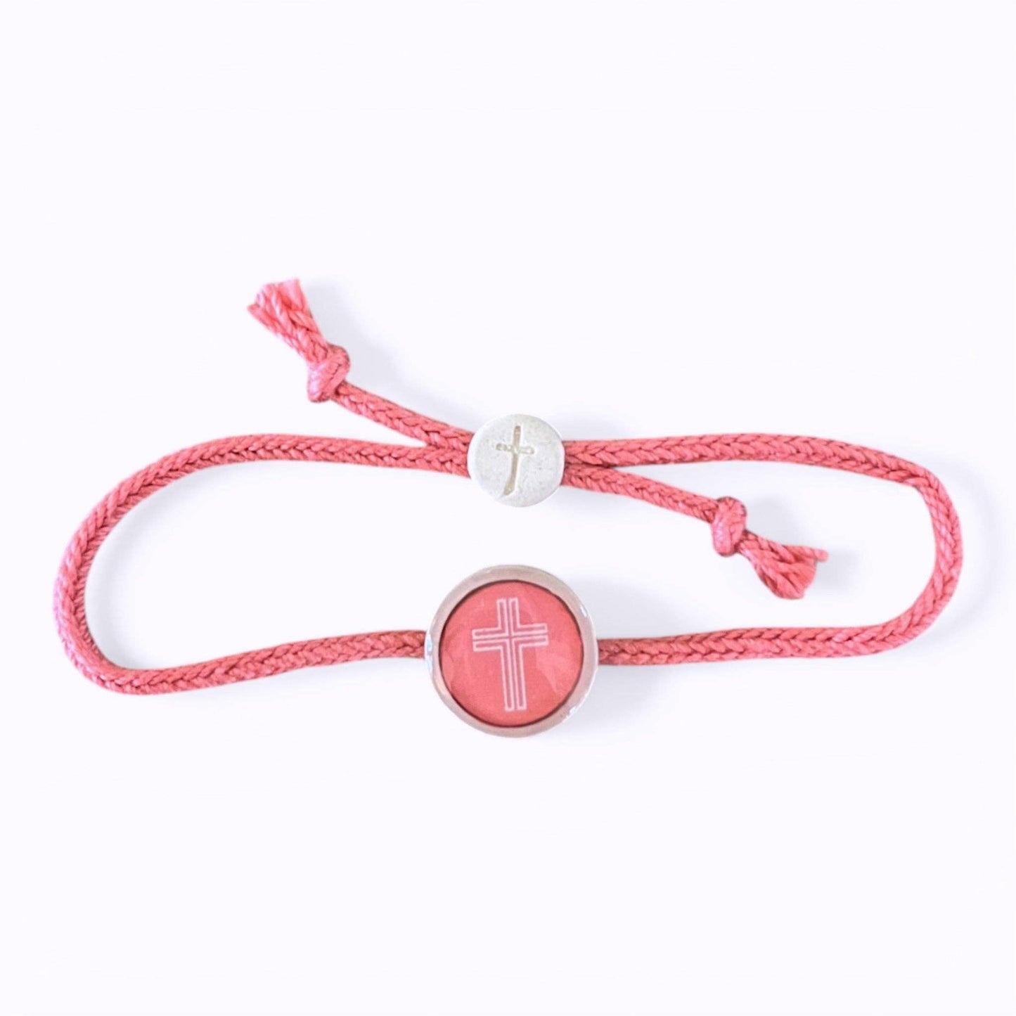 Tap To Pray® Bracelet | Sea Foam + Cross