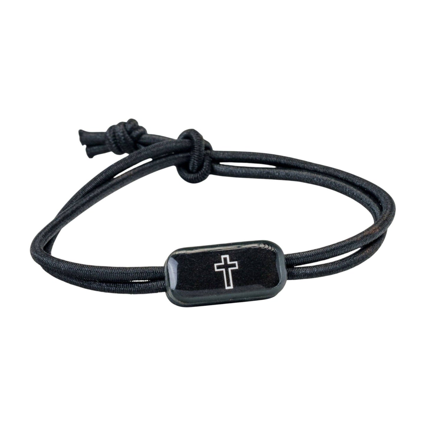 Tap To Pray® Tactical Bracelet | Onyx + Cross