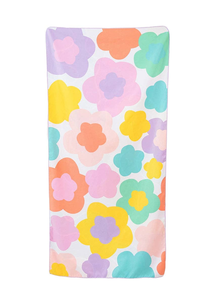 Groovy Flower Reversible Beach Towel