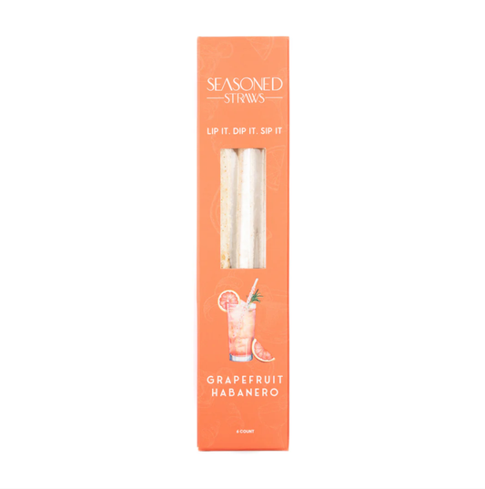 Grapefruit Habanero Seasoned Straws | 6ct