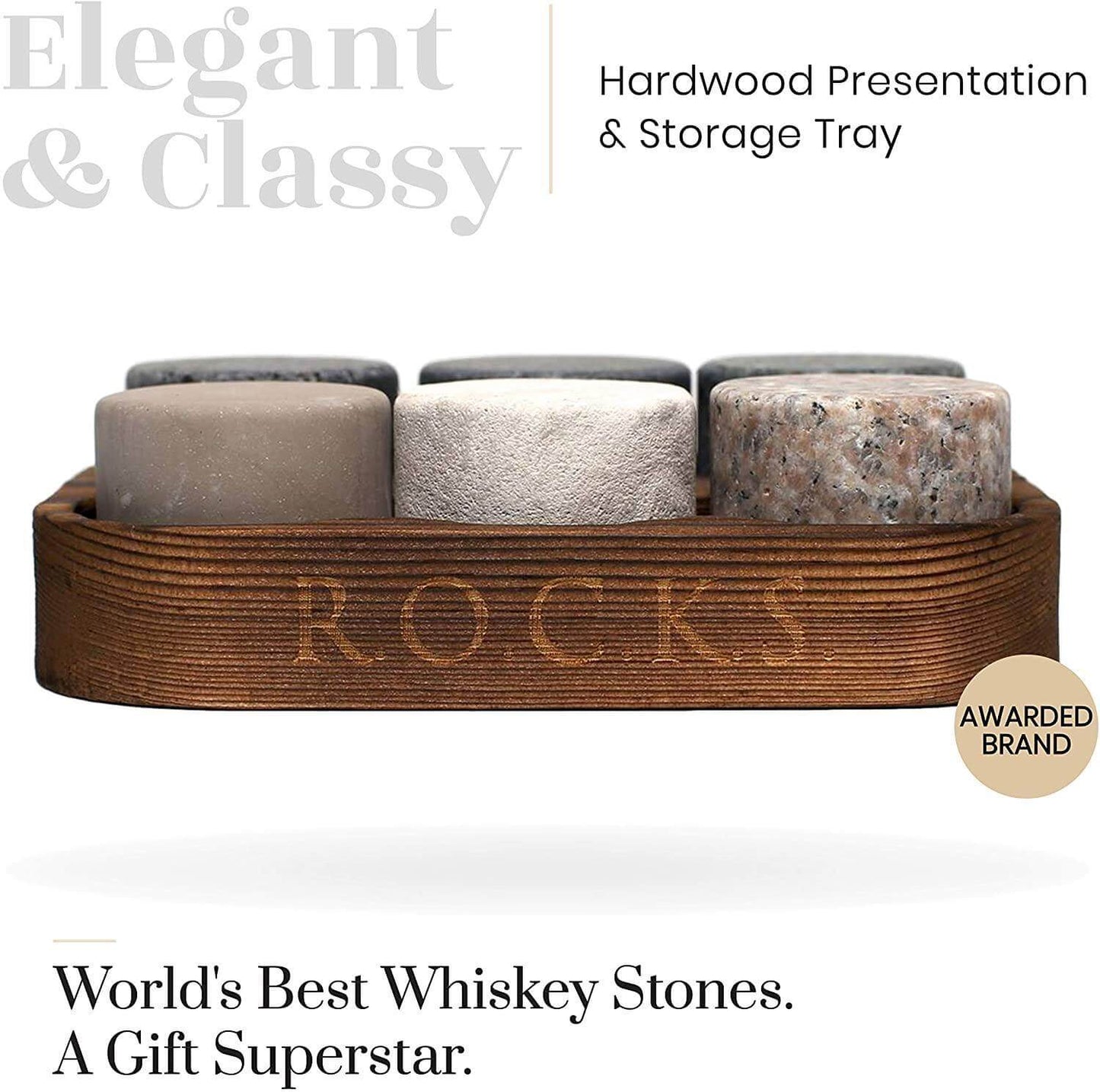 ROCKS Whiskey Chilling Stones Set