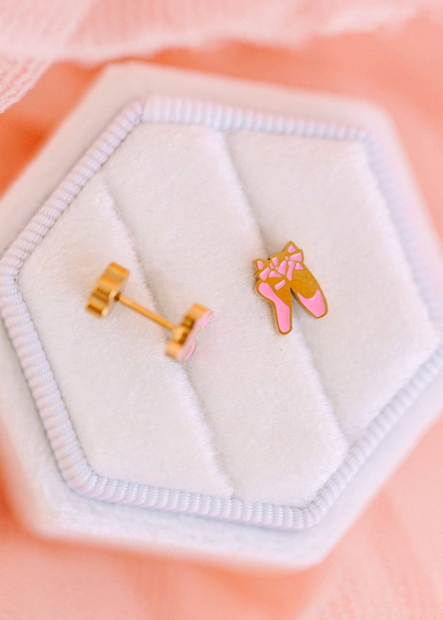 Ballet Slipper Stud Earrings