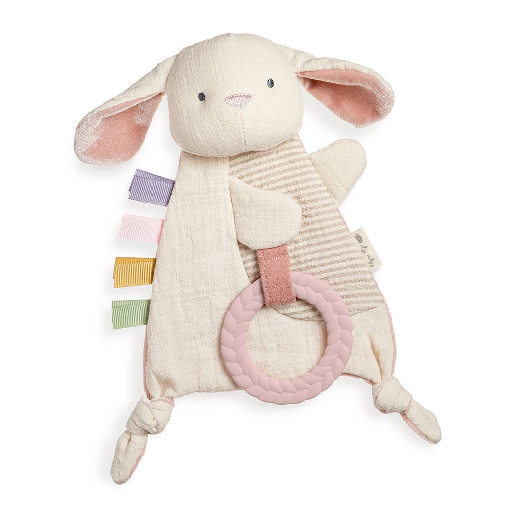Bunny Bitzy Crinkle™ Sensory Toy w/ Teether