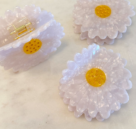 Flower Acrylic Hair Clip