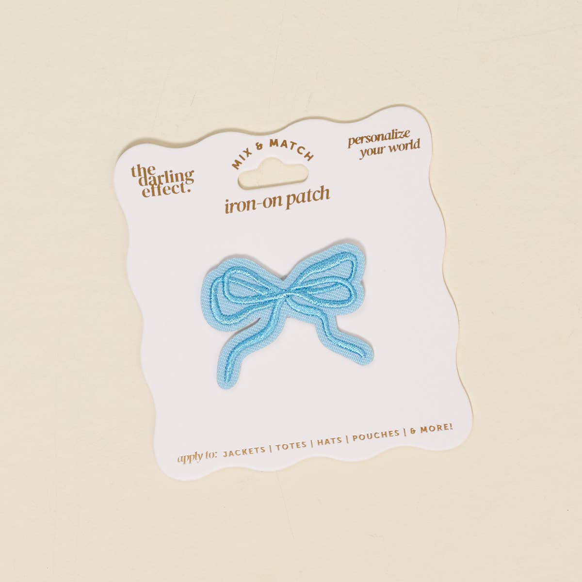 Iron-On Patch | Bow Blue