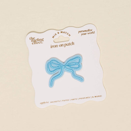 Iron-On Patch | Bow Blue