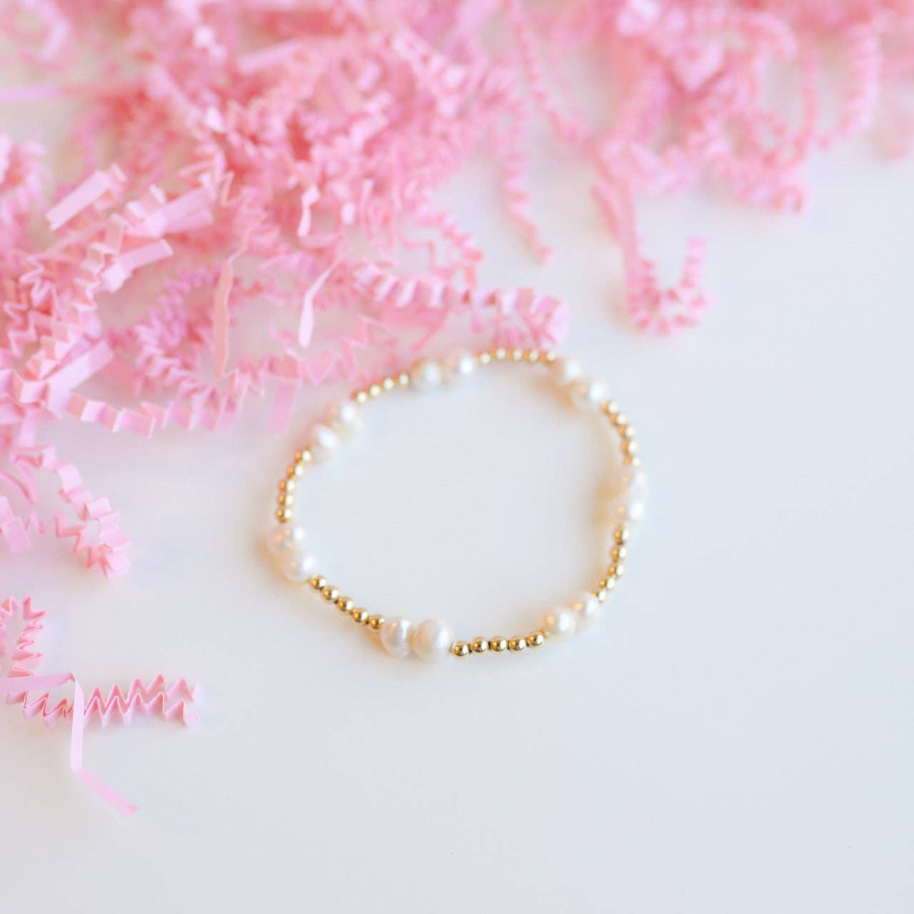 Coastal Pearl Bracelet in Gold | Standard 6.75”