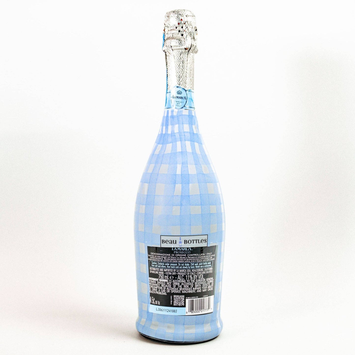Beau Bottles Wrap |  Powder Blue Picnic Gingham