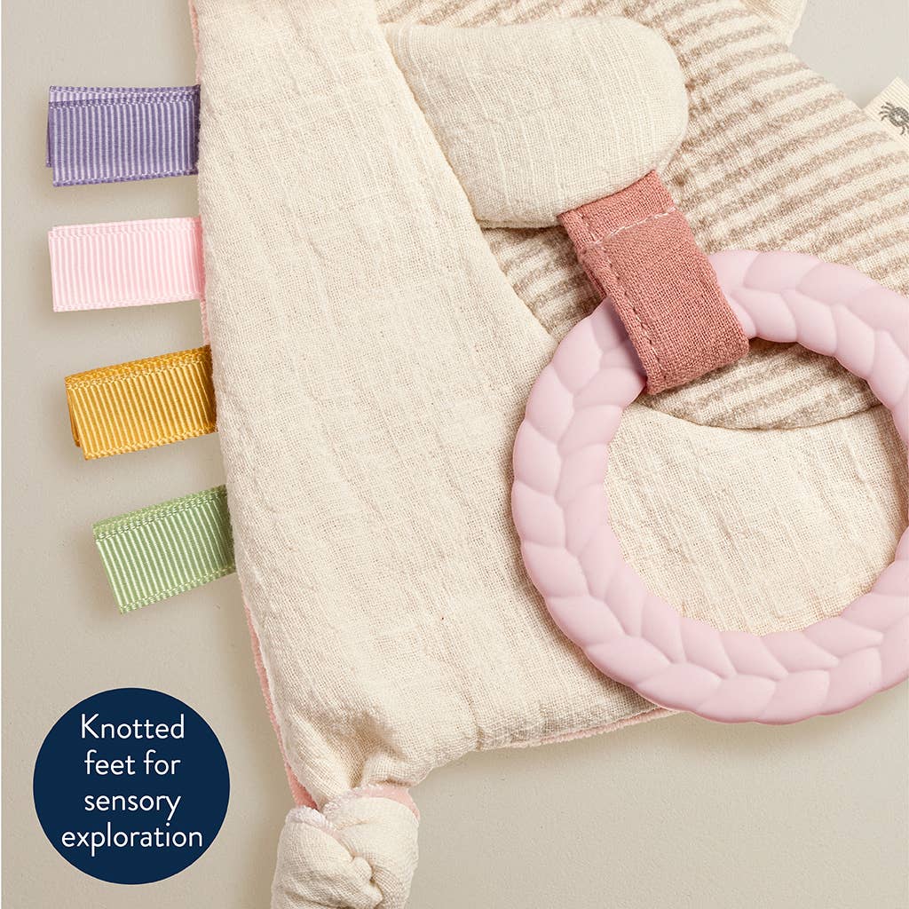 Bunny Bitzy Crinkle™ Sensory Toy w/ Teether