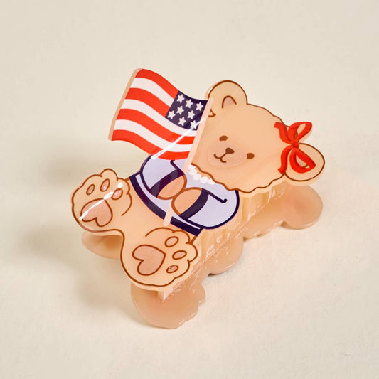 Claw Clip | Star Spangled Bear