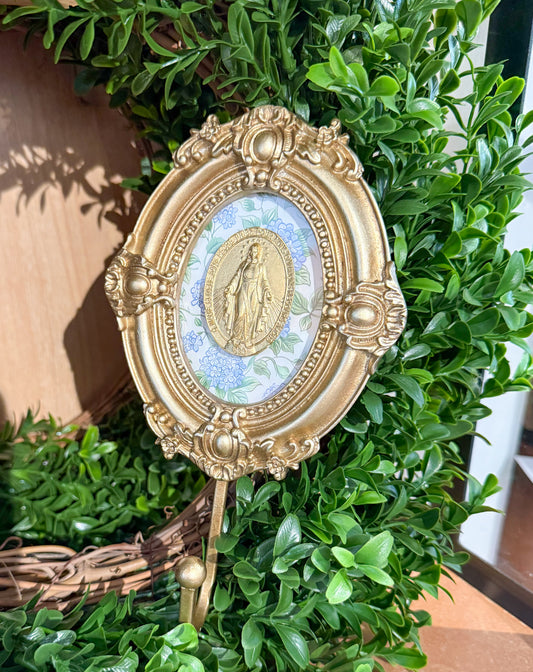 Miraculous Virgin Mary Intaglio Hook Frame