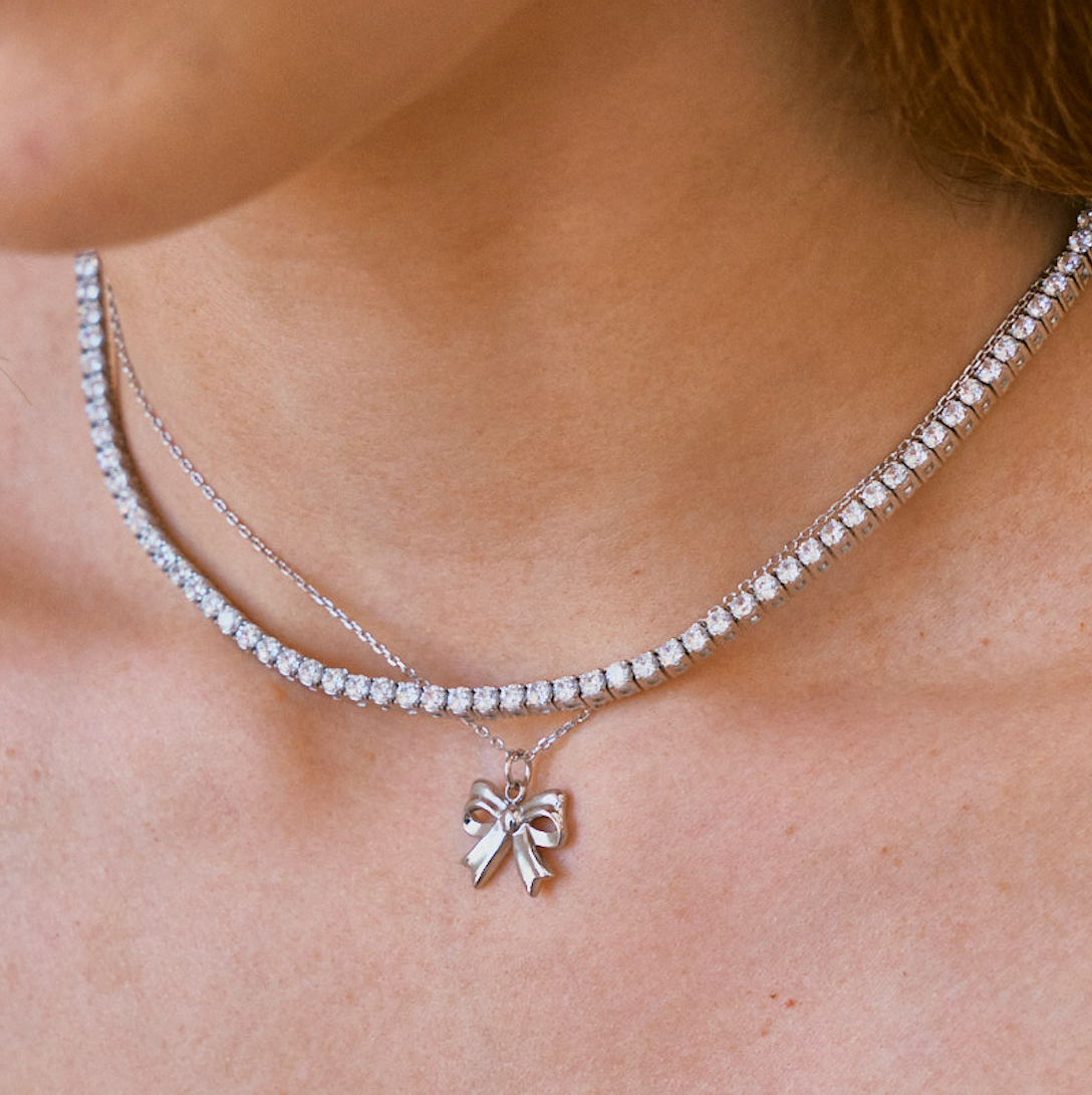 Nikki Smith Designs - Silver Gigi Tennis Necklace
