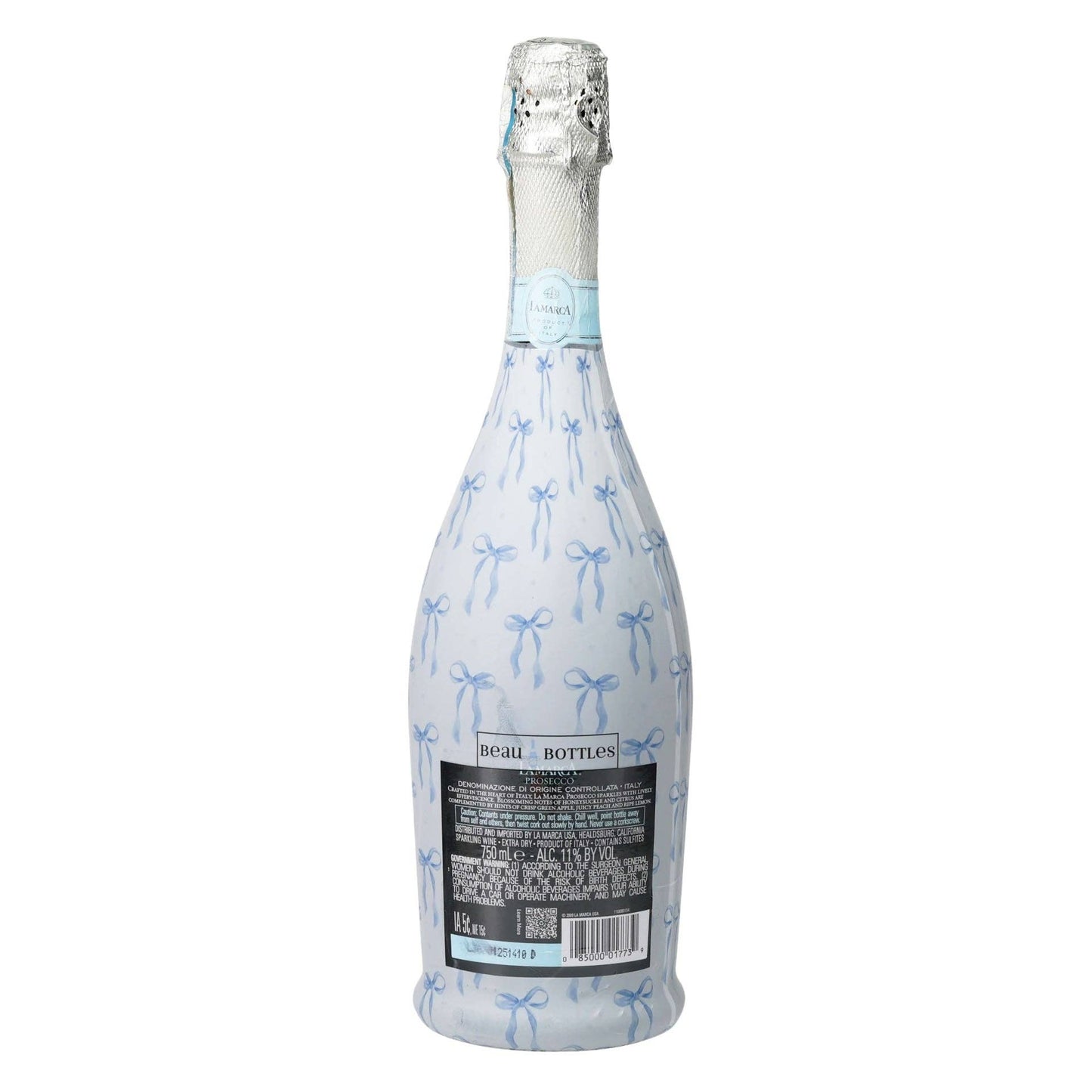 Beau Bottles Wrap | Grand-millenial Blue Bows
