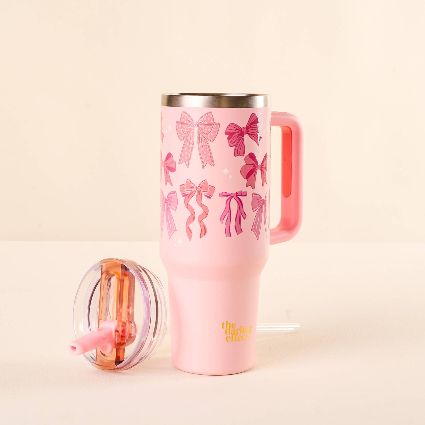 40oz Flip Straw Tumbler | Blushing Bows